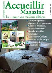 chambres d'hôtes à la une du magazine de presse du propriétaire et créateur de chambres d'hôtes
