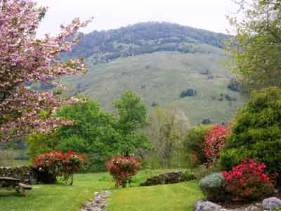 vue sur les montagne des Chambres d'hôtes à vendre près Oloron Sainte-Marie en Pyrénées-Atlantiques