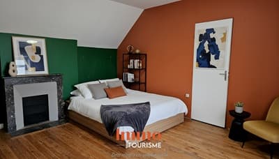 une des chambres de la Propriété avec gîtes à vendre près d'Amboise