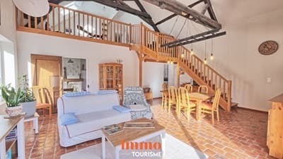 pièce à vivre des Chambres d’hôtes ou gîte à vendre près Beauval et châteaux de la Loire 
