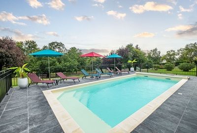 piscine des Chambre d’hôtes et gites à vendre à Cravant-les-Côteaux en Indre et Loire