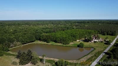 18 hectares pour cette Propriété pour hébergement touristique à vendre en Sologne 
