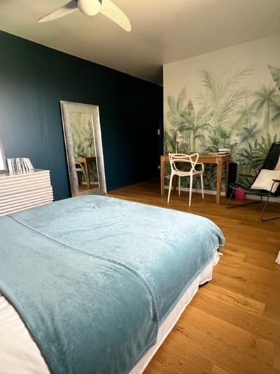 une des Chambres d'hôtes à vendre à Calenzana, baie de Calvi