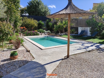piscine de la Propriété avec gîtes à vendre à Cabestany Pyrénées-Orientales