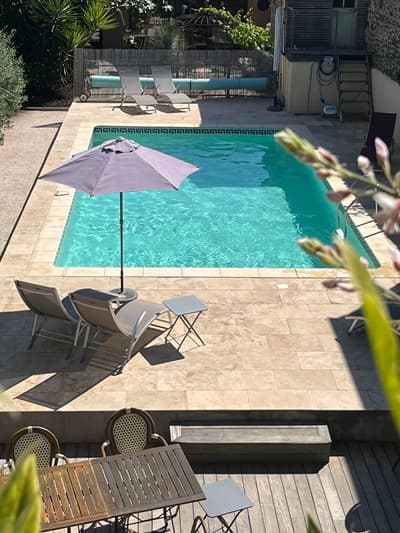 Piscine des Chambres d'hôtes et gîte à vendre à Marseillan en Hérault