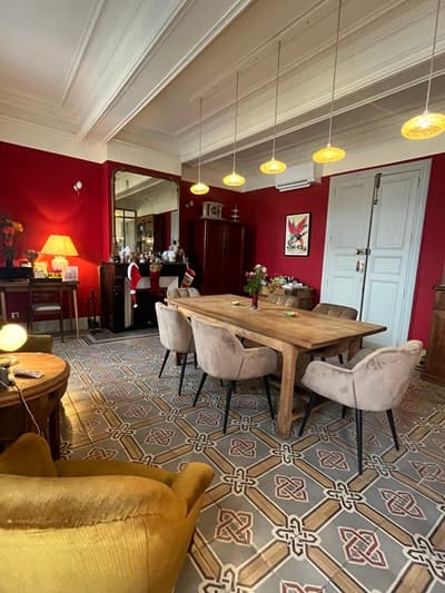 salle à manger des Chambres d'hôtes et gîte à vendre à Marseillan en Hérault