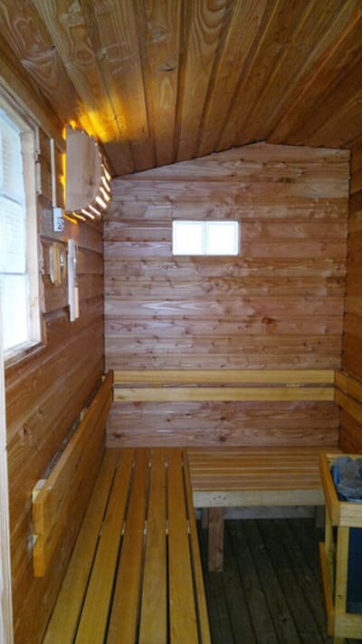 sauna des Gîtes et insolites à vendre près du du lac de Vassiviere en Creuse