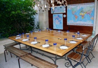 salle à manger du Gîte d'étape à vendre à Figeac dans le Lot