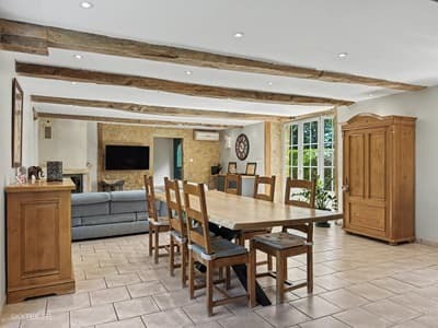 salle à manger des Chambres d'hôtes et gîte à vendre chemin de Compostelle dans le Gers