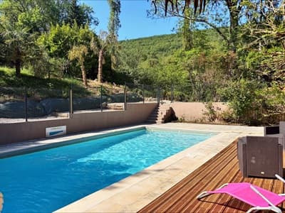 piscine de la Maison avec Gîtes et chambres d’hôtes à vendre au pied des Pyrénées ariégeoises