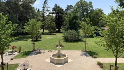 Parc de la propriété avec Chambres d'hôtes, gîtes et insolite à vendre en Avignon en Vaucluse