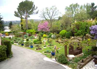 Jardin zen des Chambres d'hôtes et gîte à vendre à Peymeinade au Pays de Grasse