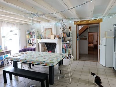 Salle à manger de la Maison d'hôtes à vendre à Tonnay-Boutonne en Charente Maritime