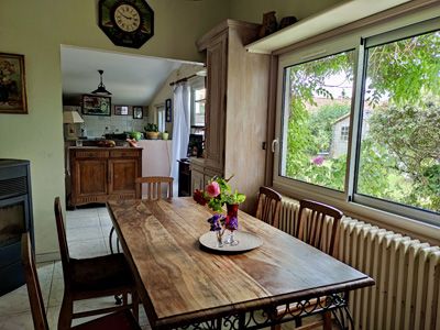 salle à manger de la Propriété avec meublés de tourisme à vendre à Saujon en Charente-Maritime