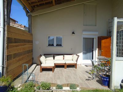 terrasse de la Propriété avec meublés de tourisme à vendre à Saujon en Charente-Maritime