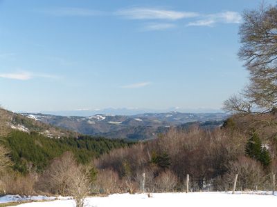 Pleine nature pour cette Chambres d'hôtes et gîte à vendre en Haut-Vivarais en Ardèche