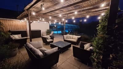 terrasse des Chambres d'hôtes à vendre à Trept en Isère