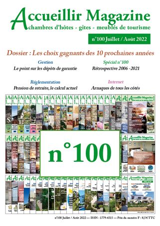 1anniversaire d'Accueillir Magazine le numéro 100