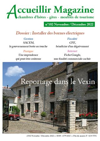 Accueillir Magazine n°102 Novembre / Décembre 2022