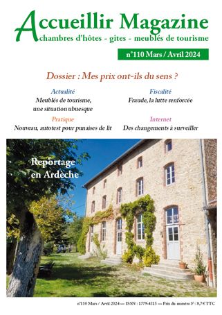 Accueillir Magazine n°110 mars / avril 2024