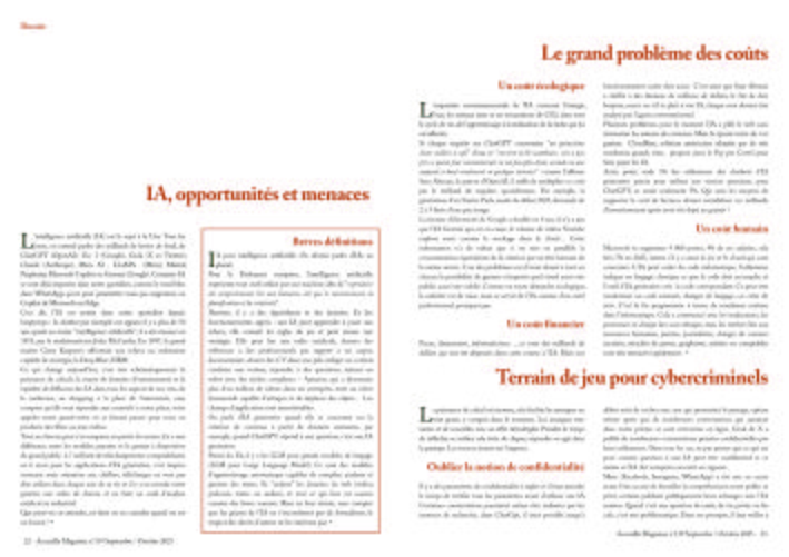 IA, opportunités et menaces