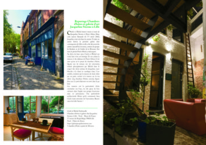  Reportage Chambres d'hôtes et galerie d'art Jacqueline Storme à Lille - Nord -  Hauts-de-France