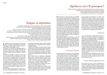 Dossier Soigner sa réputation
