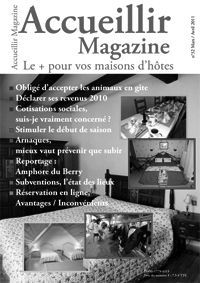 Le numéro 32 mars / avril 2011 d'Accueillir Magazine