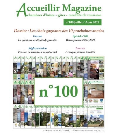 Accueillir Magazine 100 juillet / août 2022