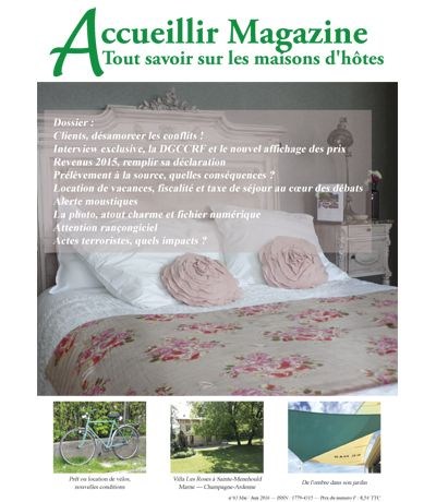 Accueillir Magazine n°63 mai / juin 2016