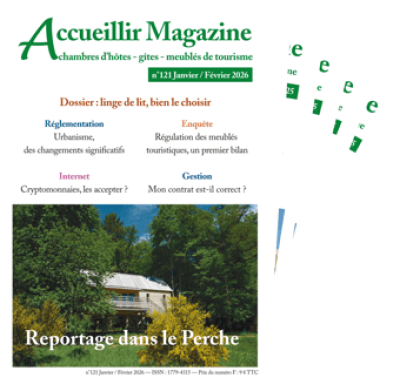 Abonnement à Accueillir Magazine, la presse des chambres d'hôtes, gîtes et meublés de tourisme